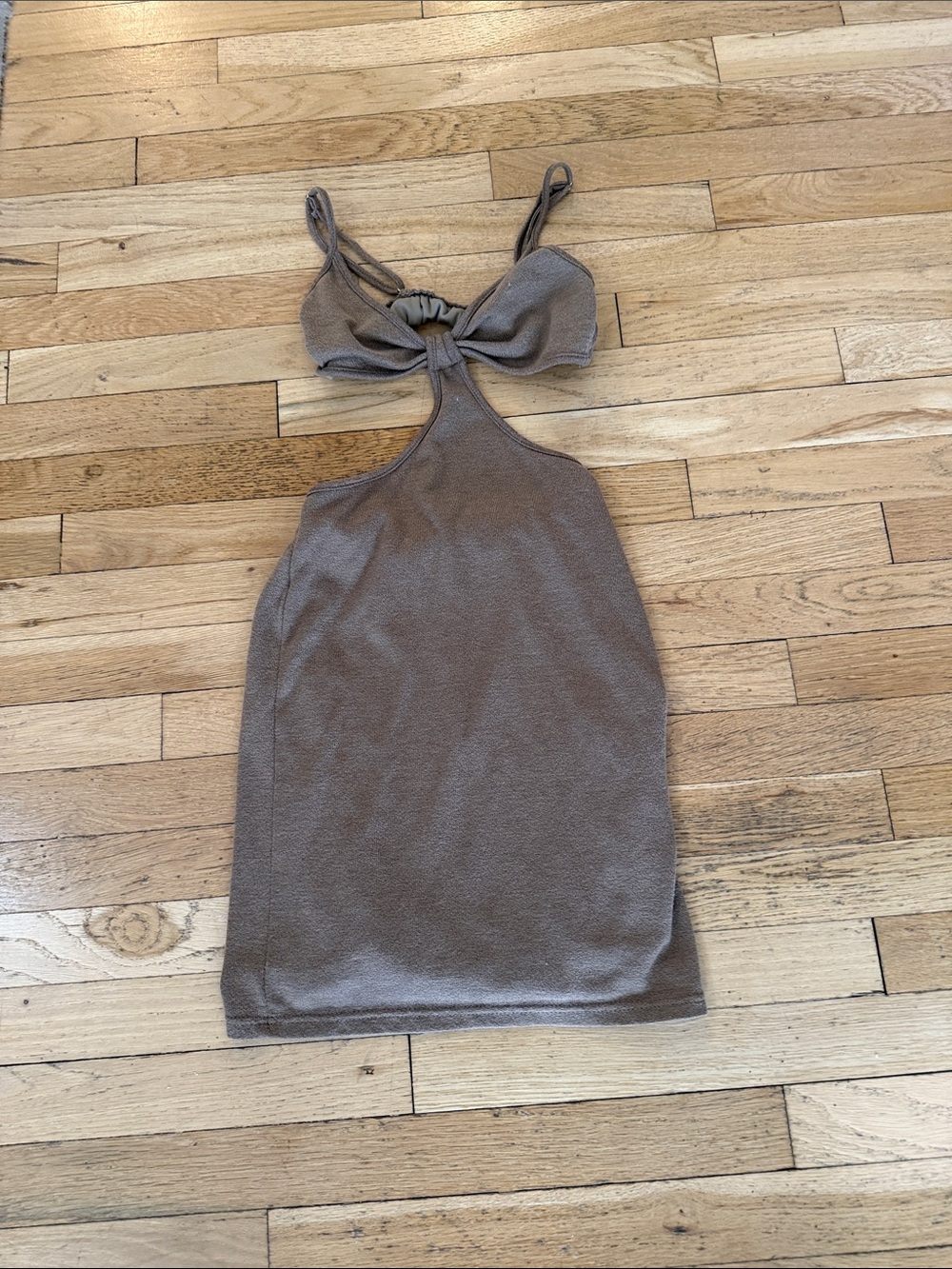 Princess Polly Mini Dress in Taupe Brown